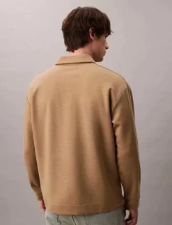 Calvin Klein LS Stretch Wool Blend Interlock - Långärmade pikéer| Pikéer
