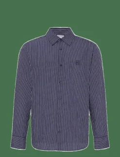 Calvin Klein Skjortor|LS THIN STRIPED VISCOSE EASY SHI - Randiga skjortor