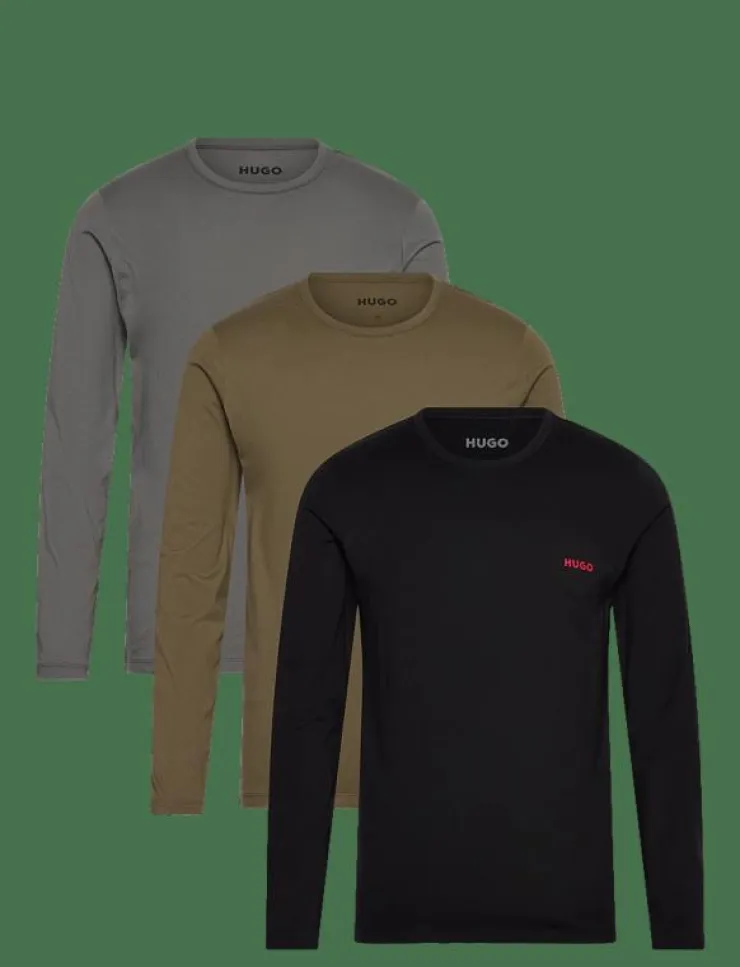 HUGO LS-SHIRT RN TRIPLET - Pyjamasöverdelar| Pyjamas