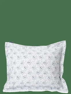 Lexington Home Sängtextilier|LtGray/Blue Flower Print Cotton Sateen Pillowcase - Örngott