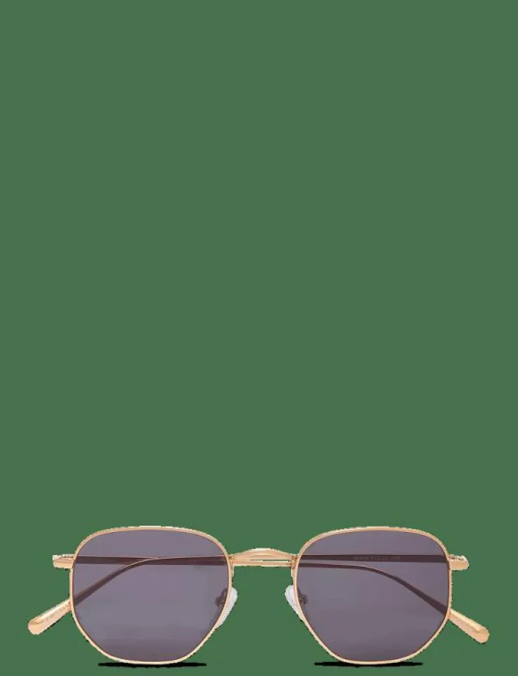 Corlin Eyewear Lucca Gold Black - Round Frame| Solglasögon