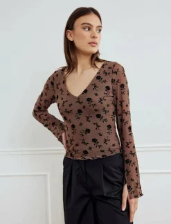 Noella Lucille Top - Långärmade toppar|Kvinnor T-Shirts & Toppar