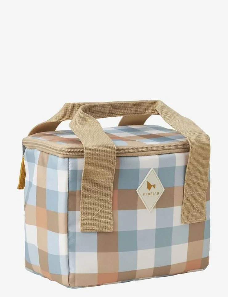 Barn Fabelab Picknicktillbehör|Lunchlådor|Lunch Cooler Bag - Cottage Blue Checks - Lunchlådor