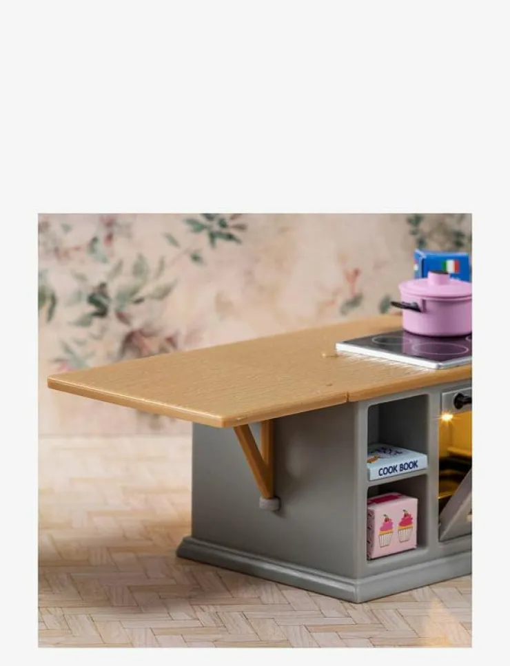 Lundby SPIS+KYLSKÅPSSET GRÅ - Tillbehör till dockhus|Barn Dockor & Tillbehör