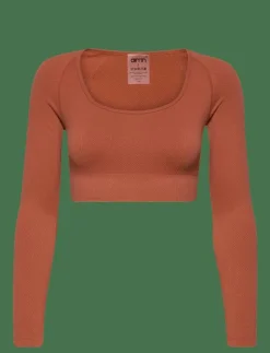 Kvinnor aim´n Toppar & T-Shirts|Luxe Seamless Crop Long Sleeve - Crop tops