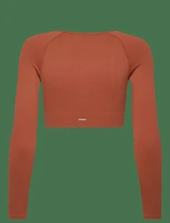 Kvinnor aim´n Toppar & T-Shirts|Luxe Seamless Crop Long Sleeve - Crop tops