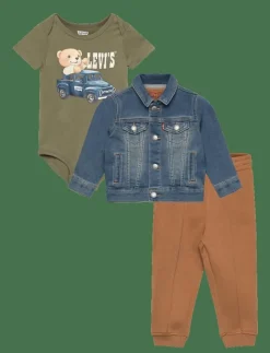 Barn Levi's Set|LVB TRUCKER, TEE, & JOGGER SET - Set med body
