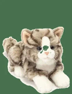 Barn Teddy Hermann Gosedjur|Lying Cat 20 cm - Mjukisdjur