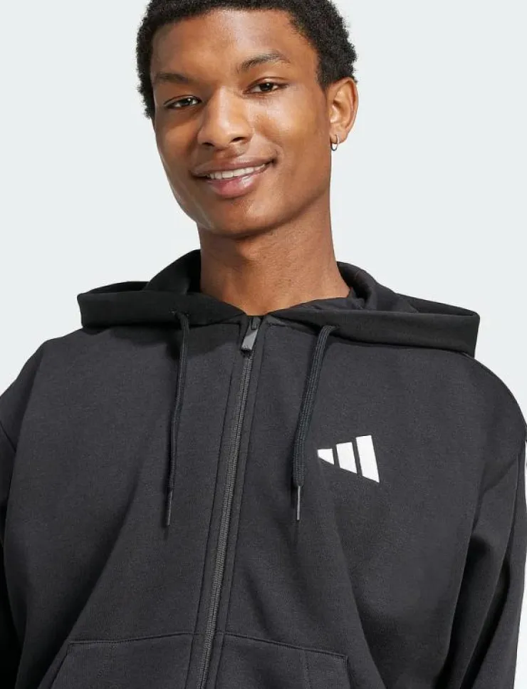 adidas Sportswear M 3S FL FZ HD - Huvtröjor| Sweatshirts