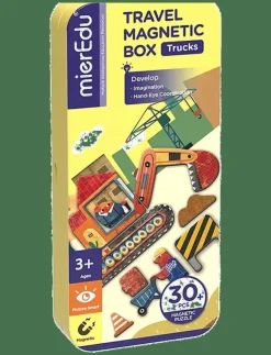 mierEdu Magnetic Travel Box - Construction Site - Pysselset|Barn Rita & Pyssla