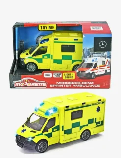 Majorette Grand Series - Mercedes-Sprinter Svensk Ambulans - Leksaksfordon|Barn Leksaker|Leksaker