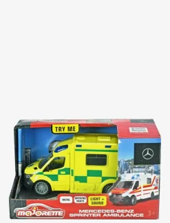 Majorette Grand Series - Mercedes-Sprinter Svensk Ambulans - Leksaksfordon|Barn Leksaker|Leksaker