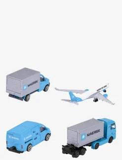Majorette Maersk 4-Pack Presentförpackning - Lastbilar|Barn Leksaksfordon & Bilar
