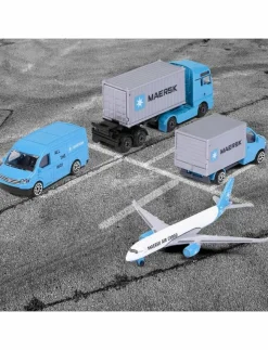 Majorette Maersk 4-Pack Presentförpackning - Lastbilar|Barn Leksaksfordon & Bilar