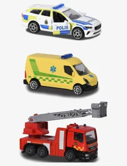 Barn Majorette Leksaker|Leksaker|3-Pack Svenska Utryckningsfordon - Leksaksfordon