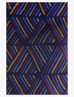 AN IVY Slipsar & Accessoarer|Malik Navy Burgundy Blue Silk Tie - Slipsar