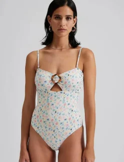 Malina Mandy bamboo-ring bandeau swimsuit - Baddräkter|Kvinnor Badkläder