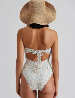 Malina Mandy bamboo-ring bandeau swimsuit - Baddräkter|Kvinnor Badkläder