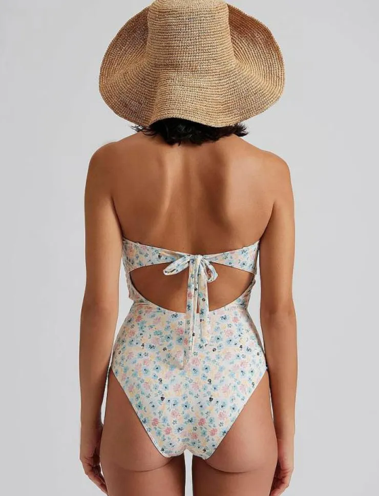 Malina Mandy bamboo-ring bandeau swimsuit - Baddräkter|Kvinnor Badkläder