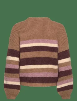 Kvinnor Roxy Sweatshirts|MARBLE TILES STRIPE - Stickat