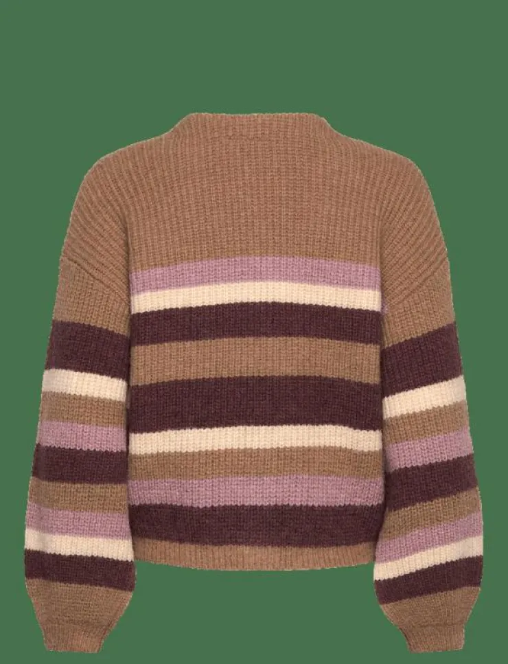 Kvinnor Roxy Sweatshirts|MARBLE TILES STRIPE - Stickat