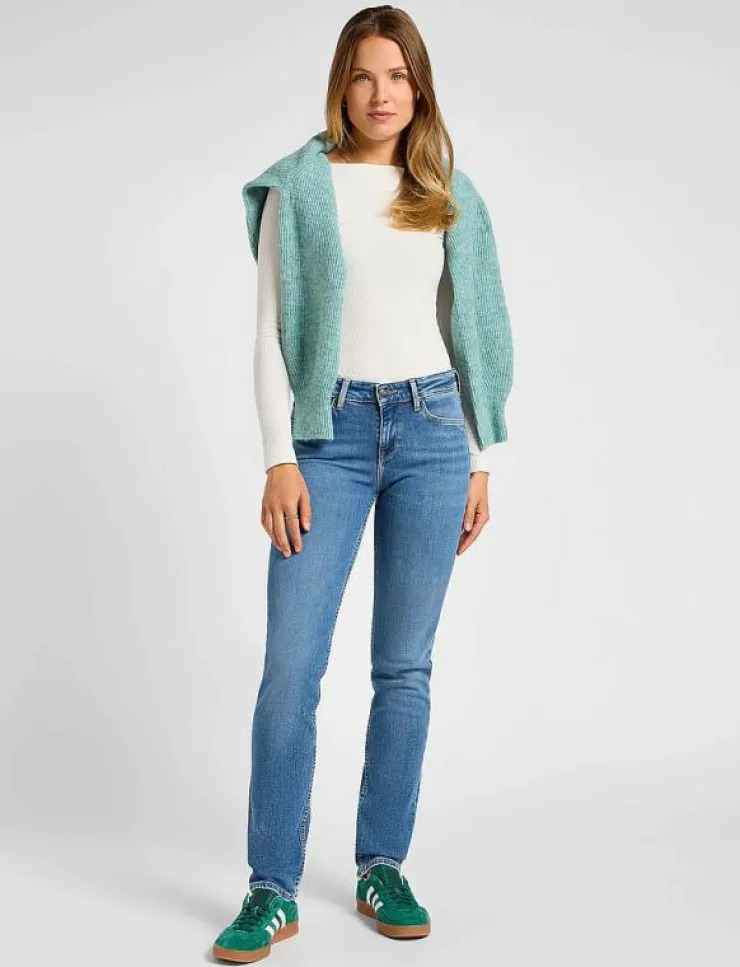 Kvinnor Lee Jeans Denimkläder|Jeans|MARION STRAIGHT - Straight jeans