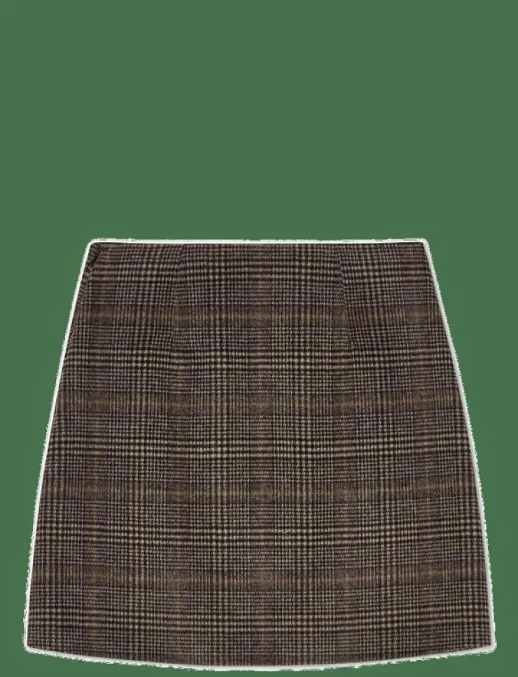 BUSNEL MARIT checked skirt - Korta kjolar|Kvinnor Plus Size & Curvy|Kjolar