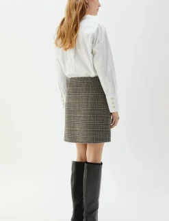 BUSNEL MARIT checked skirt - Korta kjolar|Kvinnor Plus Size & Curvy|Kjolar