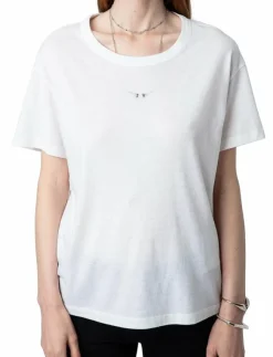 Zadig & Voltaire MARTA PCL WINGS STRASS - T-shirts|Kvinnor T-Shirts & Toppar
