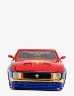 Barn Jada Toys Leksaksfordon & Bilar|Marvel Captain Marvel 1973 Ford Mustang Mach med Figur 1:24 - Leksaksbil