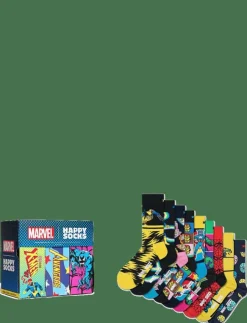 Kvinnor Happy Socks Strumpor|Strumpor|MARVEL™ Collector's 9-Pack Gift Set - Sockor