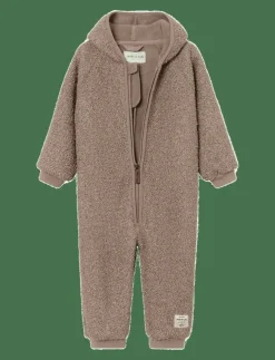 MINI A TURE MATADEL teddyfleece jumpsuit. GRS - Långärmad bodysuit|Barn Bodysuits