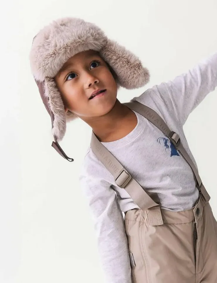 Barn MINI A TURE Mössor|MATCRISTER teddy lined winter hood - Vintermössor