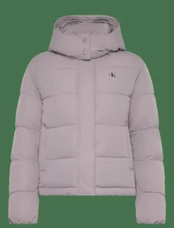 Calvin Klein Jeans MATTE MONOLOGO MW SHORT PUFFER - Dun- & vadderade jackor|Kvinnor Jackor & Kappor