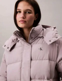 Calvin Klein Jeans MATTE MONOLOGO MW SHORT PUFFER - Dun- & vadderade jackor|Kvinnor Jackor & Kappor