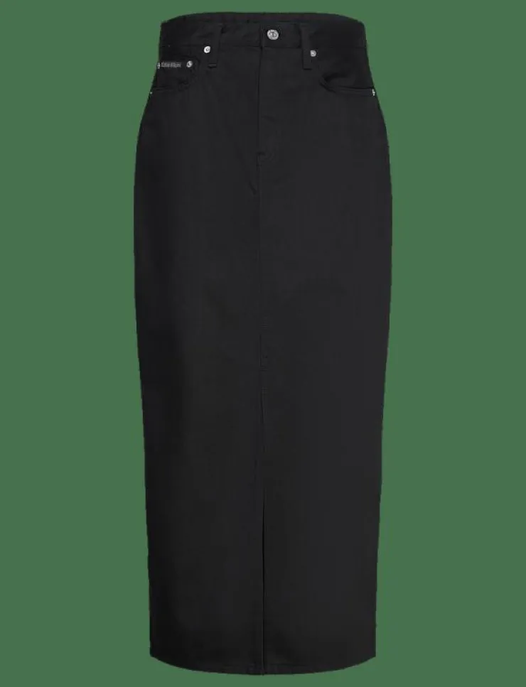 Kvinnor Calvin Klein Jeans Kjolar|MAXI DENIM SKIRT - Midi kjolar