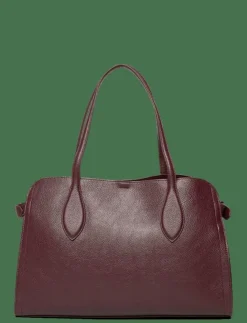 Kvinnor Mango Handväskor|Medium bag with beaten leather effect - Handväskor