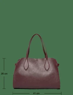 Kvinnor Mango Handväskor|Medium bag with beaten leather effect - Handväskor