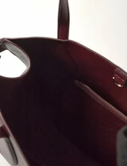 Kvinnor Mango Handväskor|Medium bag with beaten leather effect - Handväskor