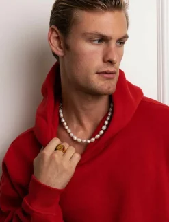 Nialaya Men's Baroque Pearl Choker - Halsband| Smycken