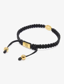 Nialaya Men's String Bracelet with Gold Evil Eye - Armband| Smycken