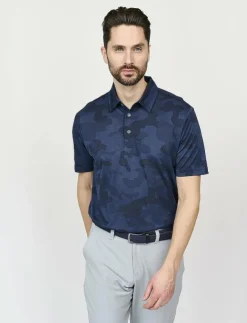 BACKTEE Mens Camou Polo - Pikéer| Toppar & T-Shirts