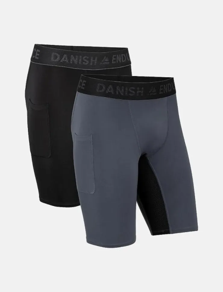 Danish Endurance Men's Compression Shorts 2-pack - Träningsshorts| Tights|Shorts
