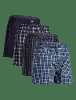 Danish Endurance Underkläder|Kalsonger|Men's Organic Woven Boxers 4-pack - Kalsonger