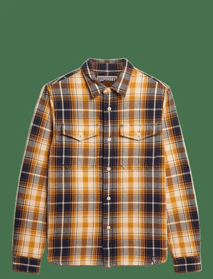 Superdry MERCHANT HEAVY CHECKED SHIRT - Rutiga skjortor| Overshirts