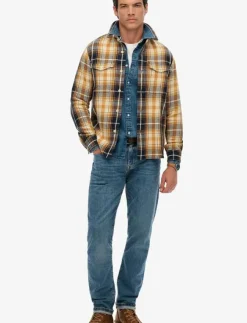 Superdry MERCHANT HEAVY CHECKED SHIRT - Rutiga skjortor| Overshirts
