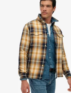 Superdry MERCHANT HEAVY CHECKED SHIRT - Rutiga skjortor| Overshirts