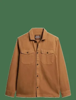 Superdry MERCHANT HERRINGBONE OVERSHIRT - Jackor & rockar| Kläder|Overshirts