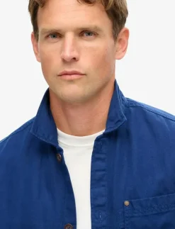 Superdry Overshirts|MERCHANT LINEN BLEND OVERSHIRT - Jackor & rockar