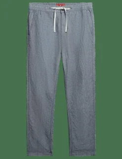 Superdry Byxor|MERCHANT LINEN PANT - Linnebyxor